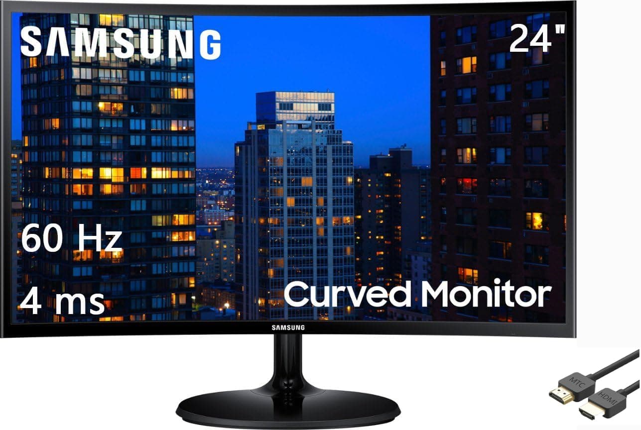 SAMSUNG 24 CURVED MONITOR VGA HDMI PORT